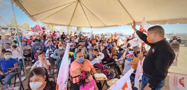 El cambio continuará por una zona rural más igualitaria; Tecutli Gómez visita la zona del 18 de Marzo