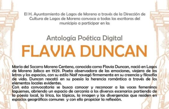 Lanzan convocatoria Antología poética digital Flavia Duncan, un llamado a las voces femeninas laguenses de ayer y de hoy