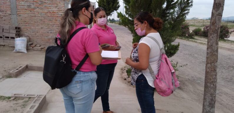 Brigada violeta recorre calles de la perla