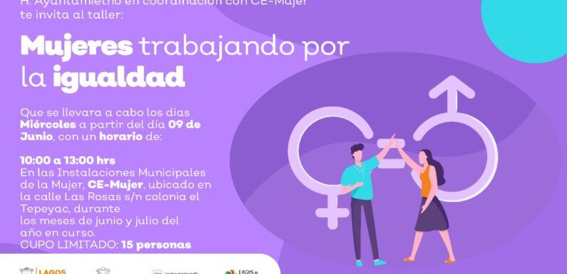Invita Ce-Mujer al ciclo de talleres: Mujeres trabajando por la igualdad