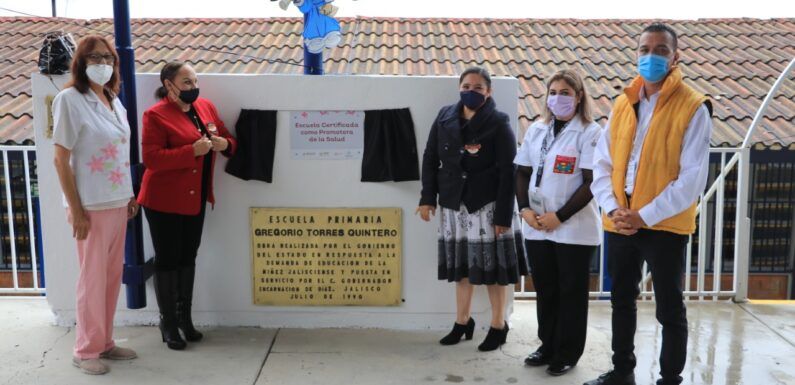 Primaria Gregorio Torres Quintero recibe acreditación como promotora de la salud