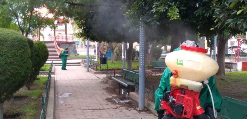 Continúa la fumigación de espacios públicos a cargo de Ecología