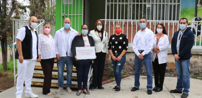 Recertifican el Jardín de Niños María Enriqueta Pereira como promotora de la salud