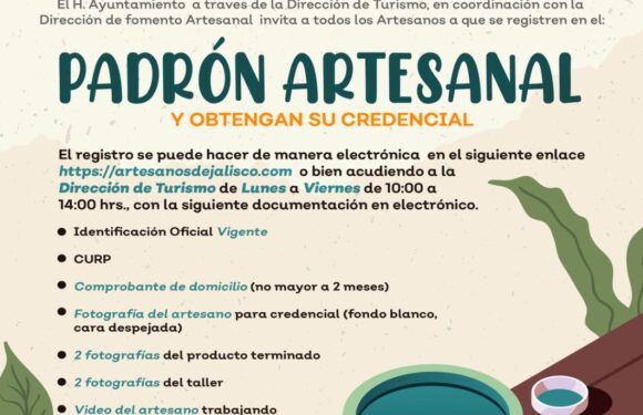 Abren registro para formar parte del Padrón Artesanal estatal