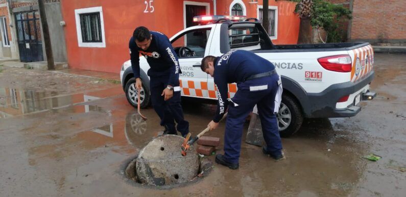 Gobierno Municipal realiza operativo en conjunto ante temporal de lluvias