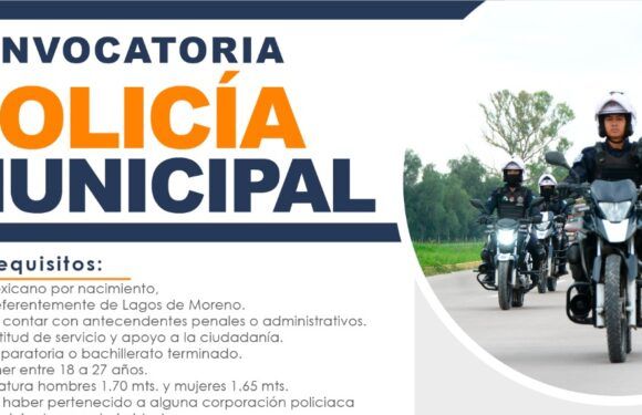 Invitan a formar parte de la Policía Municipal de Lagos
