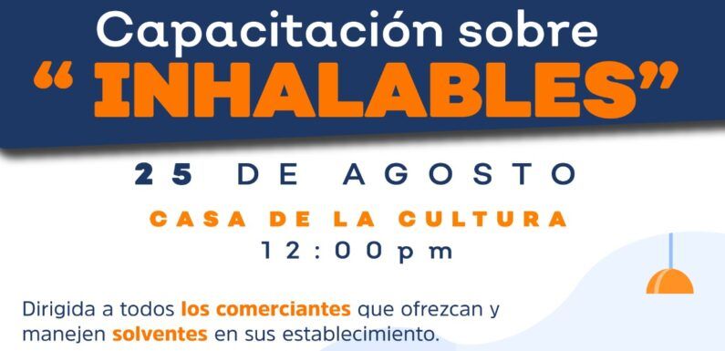 Invita Prevención de las adicciones a capacitación para negocios que vendan solventes