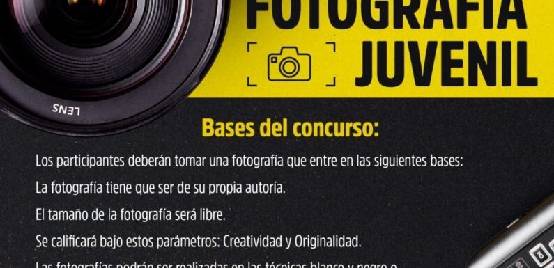Atención a la Juventud invita a participar en concurso Fotografía Juvenil