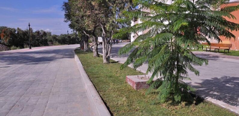 Avanza la obra en el Nuevo Paseo de la Ribera, se trabaja en áreas verdes y alumbrado público