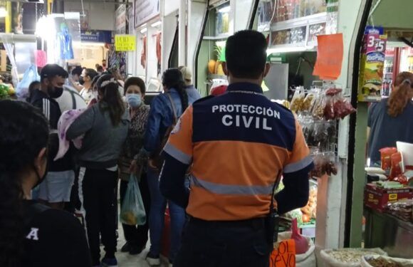 Realiza Protección Civil Municipal supervisión de tianguis y zonas comerciales