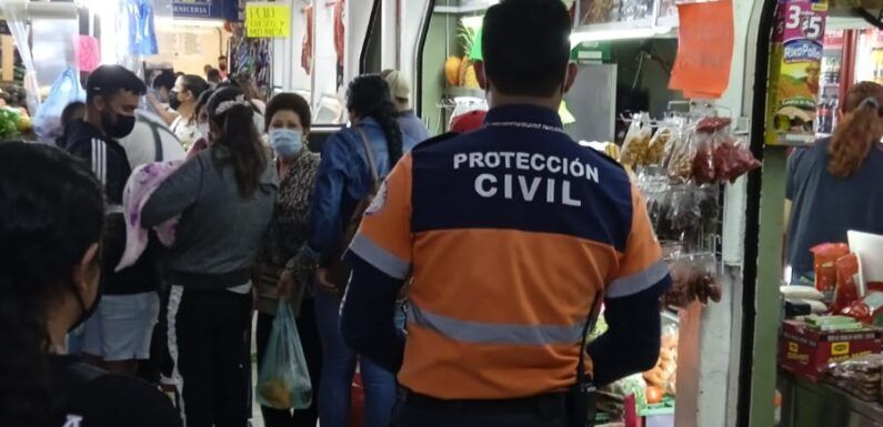 Realiza Protección Civil Municipal supervisión de tianguis y zonas comerciales