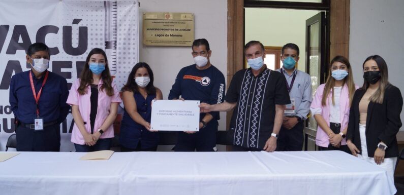 Recibe Gobierno Municipal reconocimiento como «Entorno alimentario y físicamente saludable»