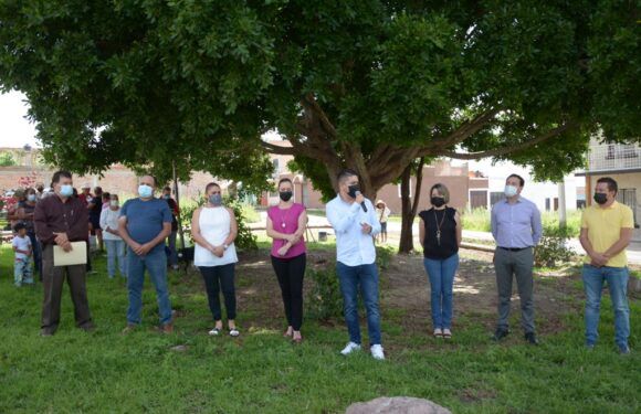 arranca rehabilitación del Jardín de Bugambilias, Tecutli Gómez da inicio a la obra