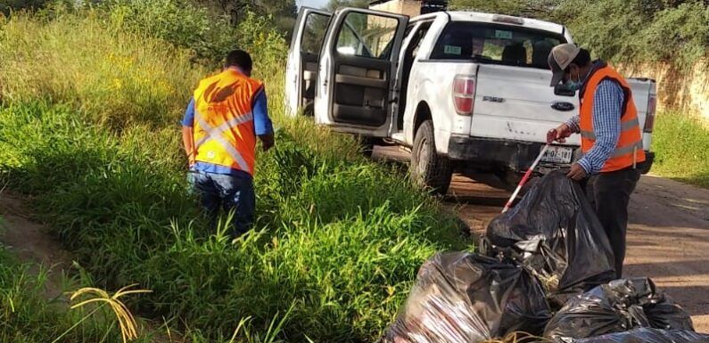 Realiza Aseo Público acciones de limpieza en colonias  Cristeros y La Adelita
