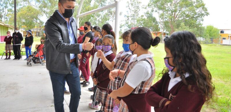 Matamoros, Rancho Nuevo y La Pascuala ya cuentan con mejores escuelas, Tecutli Gómez inaugura domos