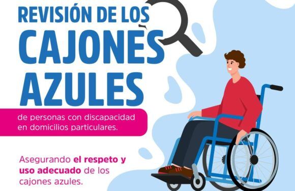 Supervisan uso correcto de “Cajones Azules” para personas con discapacidad