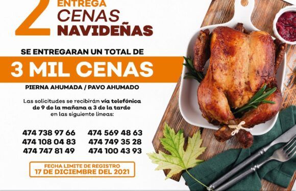 Inicia registro para segunda entrega de Cenas Navideñas a personas de escasos recursos