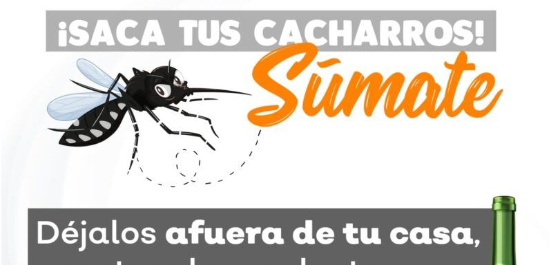 Arranca campaña de descacharrización para prevenir el Dengue