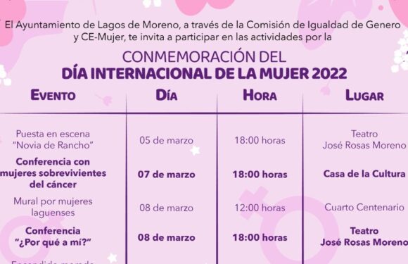 Prepara Gobierno Municipal una serie de actividades para conmemorar el  Día Internacional de la Mujer 2022