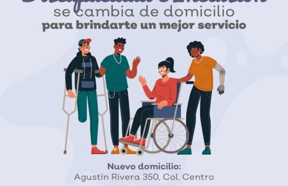 Cambian de domicilio oficinas de la Dirección de Discapacidad e Inclusión
