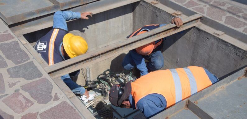 Comienzan los trabajos para el ocultamiento de cableado eléctrico en el centro de la ciudad