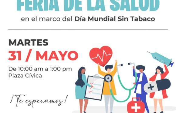 Invita Prevención de Adicciones a “Feria de la salud” en el marco del Día Mundial sin Tabaco