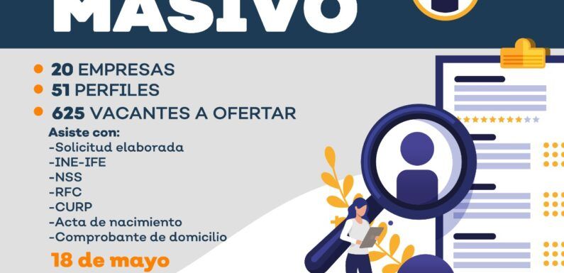 ¿Buscas trabajo? Este miércoles habrá reclutamiento laboral en Casa de la Cultura