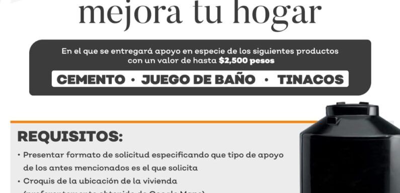 Gobierno Municipal lanza el programa de ayuda para vivienda “Lagos mejora tu hogar”