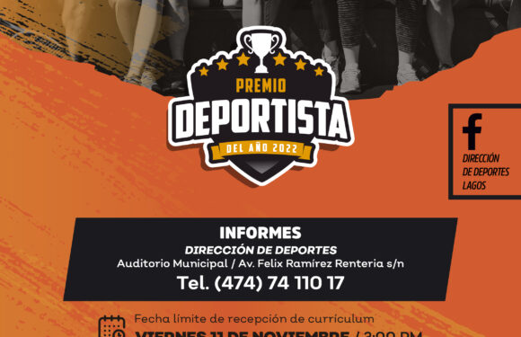 Dirección de Deporte lanza convocatoria “Deportista del año 2022”
