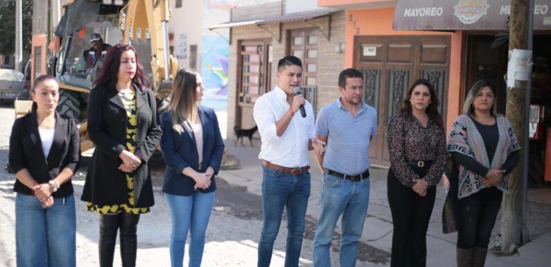 Arranca reconstrucción de la calle 16 de Septiembre en Las Huertitas