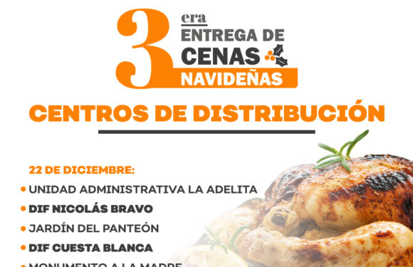 Cierra el padrón de beneficiarios para las 3 mil cenas navideñas que otorga el Gobierno Municipal