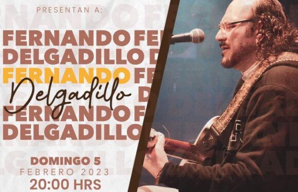 El próximo domingo 5 de febrero se presenta Fernando Delgadillo en Noches Musicales en el Centro Histórico