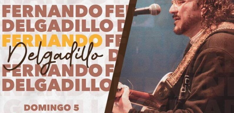 El próximo domingo 5 de febrero se presenta Fernando Delgadillo en Noches Musicales en el Centro Histórico