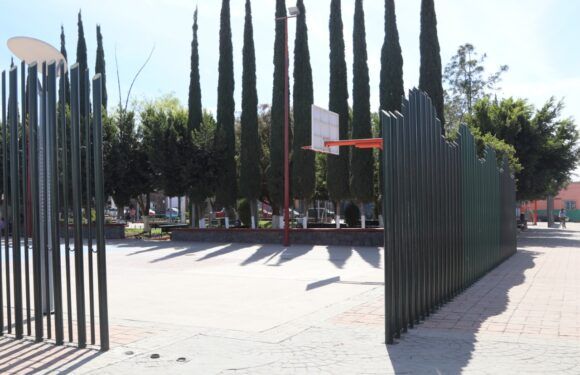 Dan mantenimiento y mejoran imagen del Jardín del Pueblo de Moya