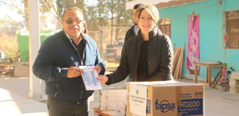 Regresan los “Lunes Cívico en tu Escuela” en la Telesecundaria 20 de Noviembre de La Laguna