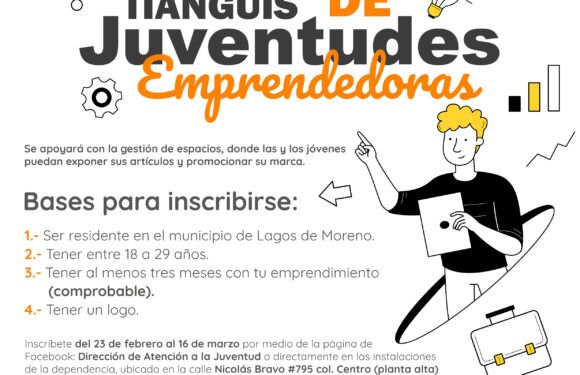 Dirección de Atención a la Juventud convoca a “Tianguis de Juventudes Emprendedoras”