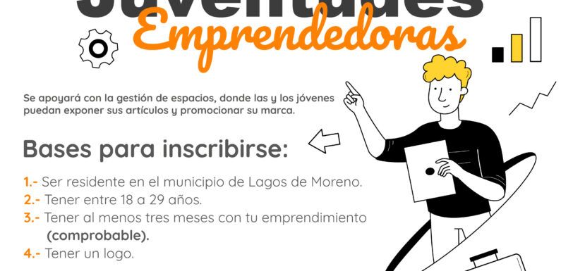 Dirección de Atención a la Juventud convoca a “Tianguis de Juventudes Emprendedoras”