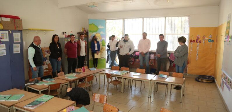 Piso de preescolar “Miguel Hidalgo” en San Miguel del 40 fue rehabilitado
