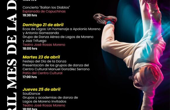 Dirección de Cultura te invita a actividades en el marco del Mes de la Danza