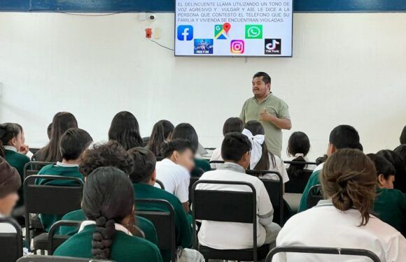 Prevención Social imparte charla a estudiantes sobre extorsión telefónica