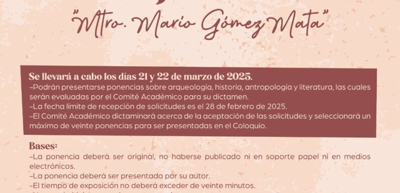 Archivo Histórico Municipal invita a participar en el XXI Coloquio Internacional de Temas Jaliscienses