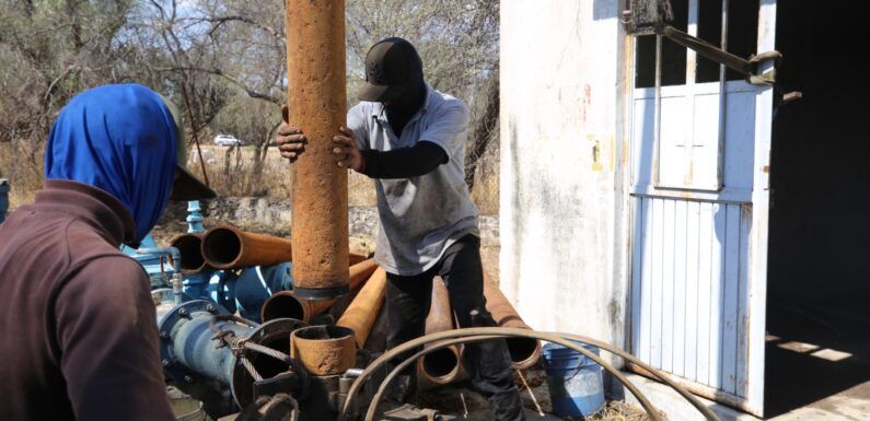 Dirección de Agua Potable sustituyó bomba en Pozo No. 6