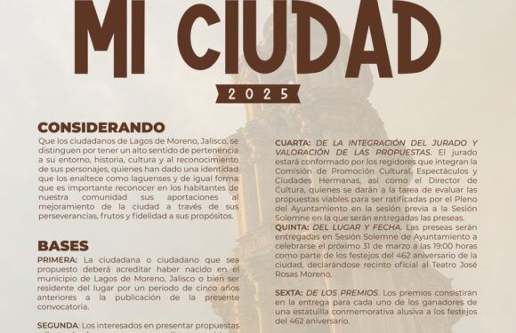 Lanzan convocatoria a Premios Mi Ciudad 2025