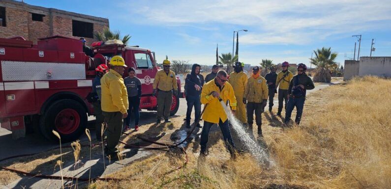 Capacitación a personal de Protección Civil y Bomberos de Encarnación de Díaz