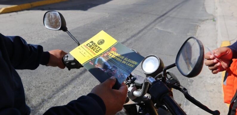 Intensifican campaña de concientización «Ponte casco, ponte vivo»
