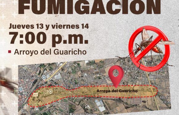 Fumigarán esta tarde colonias Villas del Sol y Las Huertitas