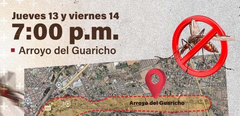 Fumigarán esta tarde colonias Villas del Sol y Las Huertitas
