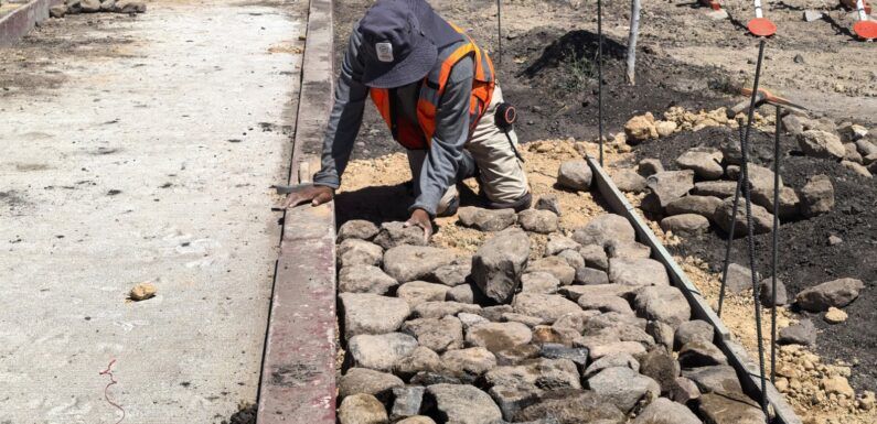 Rehabilitan espacios públicos de la colonia La Esmeralda