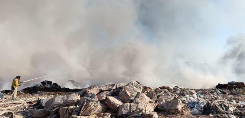 Alerta atmosférica por incendio en vertedero de San Juan de los Lagos