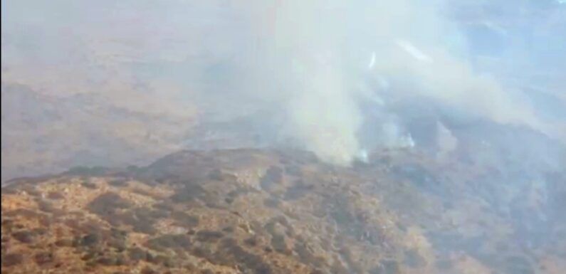 Trabajan autoridades en el sofocamiento de incendios forestales